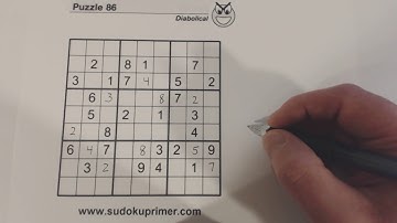 Sudoku Primer 118 - pop quiz using ambiguity rule (unique rectangles) to solve
