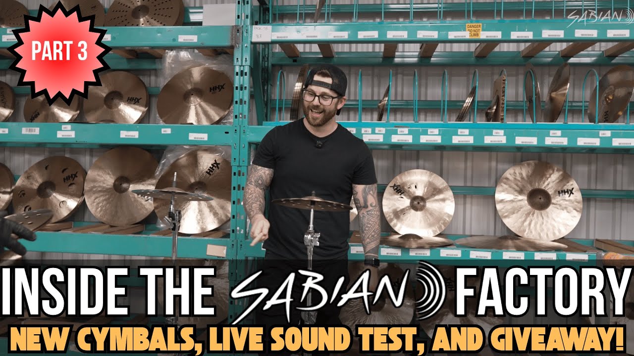 🎥 PART 3: Inside the Sabian Factory – Picking MY Cymbals from the VAULT + Unboxing & GIVEAWAY! 🥁