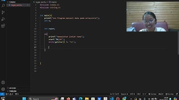 Laporan praktikum mencari data pada array dalam bahasa pemrograman c