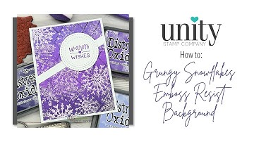 Unity Quick Tip: Grungy Snowflake Emboss Resist Background