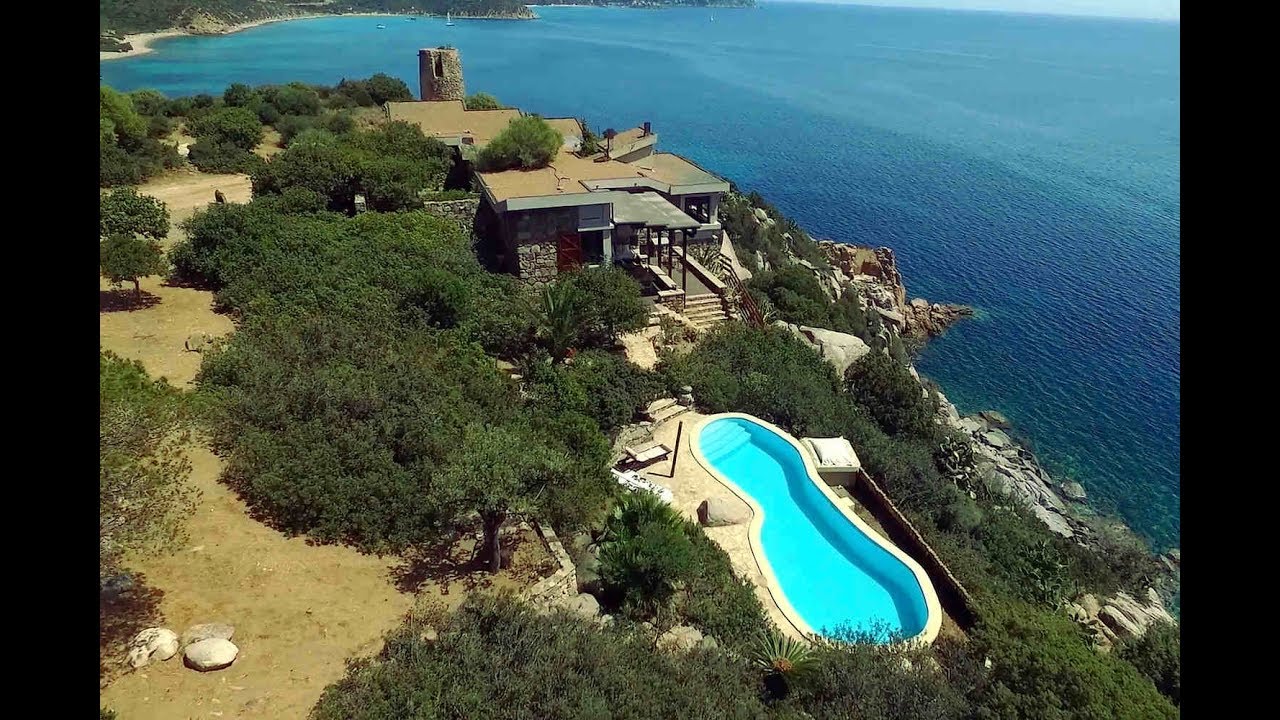 Villa Sardinia Rental waterfront with pool YouTube