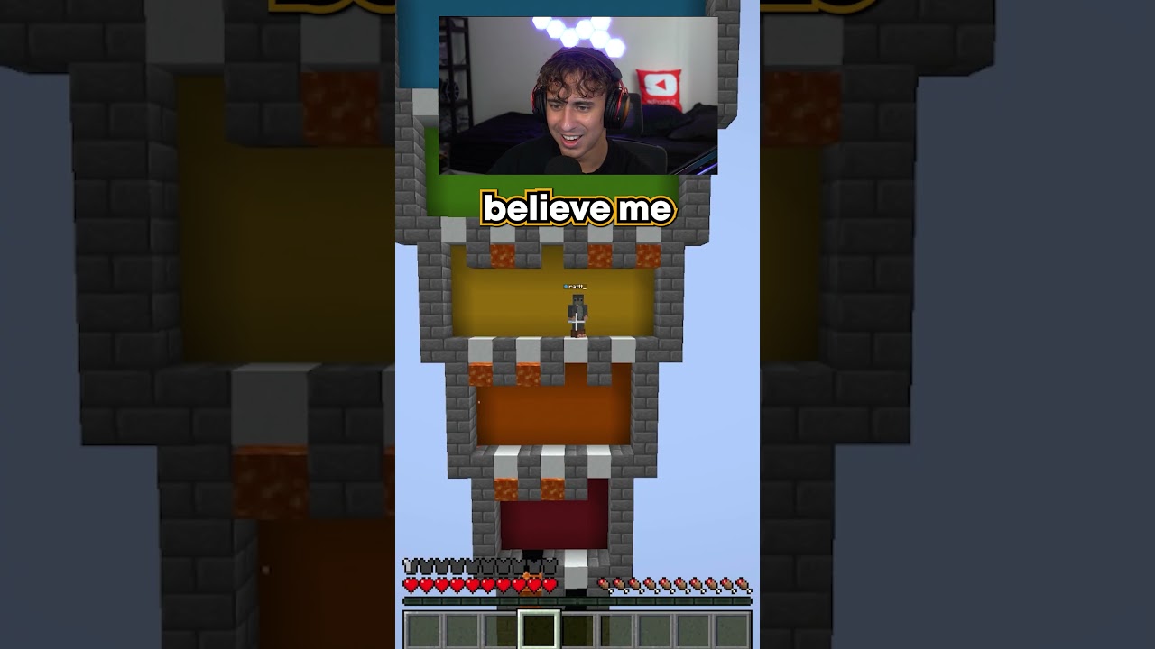 Bro Got TROLLED WITH ALL THE LAVA in Minecraft Trust EXERCISE 😭 #minecraft #minecraftshorts #shorts