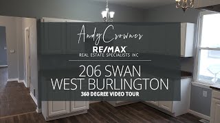 206 Swan, West Burlington Iowa - 360 Degree Tour || 2 Bed, 2 Bath, 2 Car Garage, Main Floor Laundry