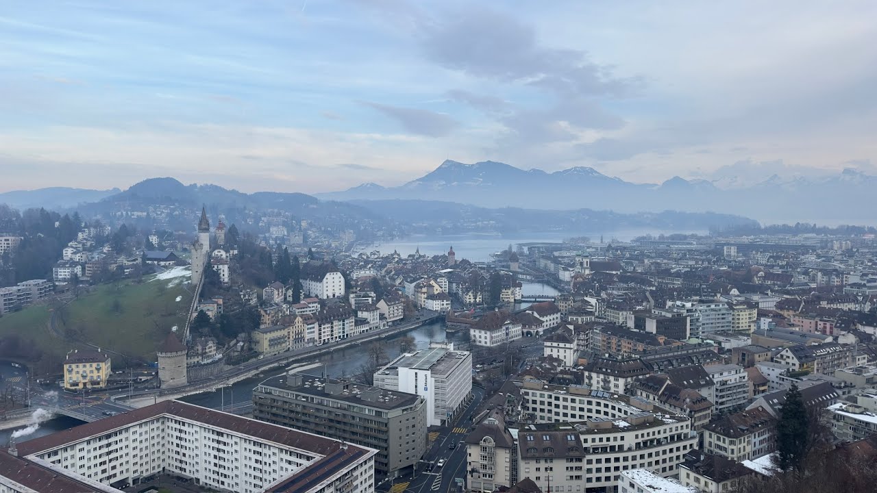 Luzern | Switzerland - Luzern during the Light Festival - 4K
