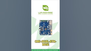 CM5 Base Board with Dual LAN & HDMI,Run Pi CM5 on High-Speed NVMe#waveshare #raspberrypi5 #cm5 #cm4