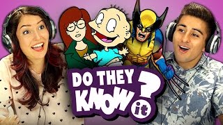 DO TEENS KNOW 90s CARTOONS? (REACT: Do They Know It?)