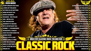 Top 100 Classic Rock Songs 70s 80s 90s 🔥 AC/DC, Queen, Aerosmith, Nirvana, Bon Jovi, Scorpions, U2