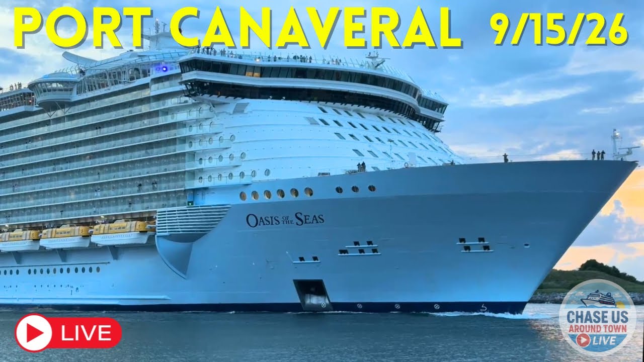 LIVE: Watching Oasis of the Seas Leaving Port Canaveral LIVE! (September 15, 2026)