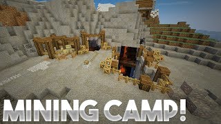 Let's Build A Minecraft Mining Camp! (Mario's Building World #1)