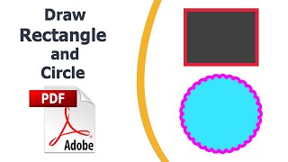 How to Draw Rectangle and Circle on PDF using adobe acrobat pro dc