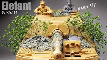 Elefant Sd.Kfz.184 - Tamiya - 1/35 - Tank Model - Part 1 [ model building ]