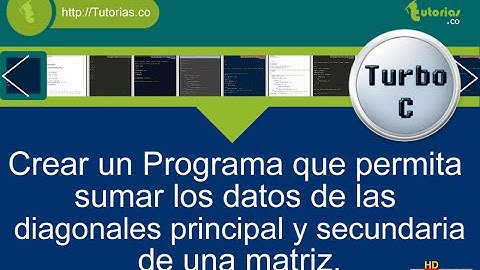 arrays – turbo C (suma datos diagonales matriz)