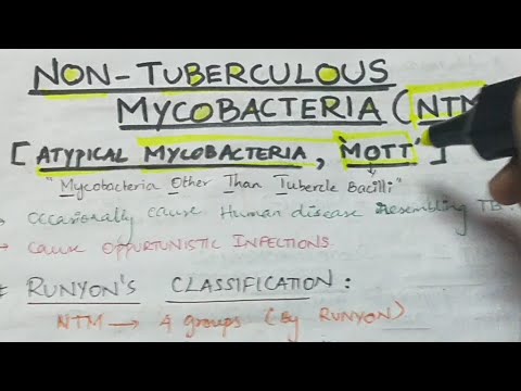Non-tuberculous mycobacteria | Microbiology | Handwritten notes