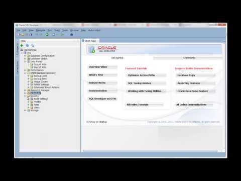 DBA Features in Oracle SQL Developer v4 0
