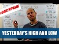 Forex Day Trading - YESTERDAYS HIGH AND LOW