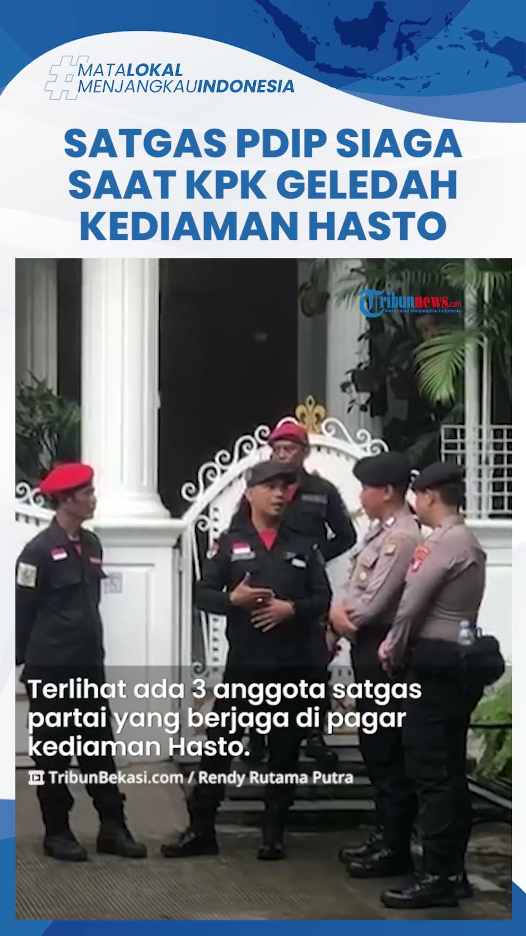 Gerak-gerik Satgas Cakra Buana PDIP Ikut Siaga Amankan Kediaman Hasto Kristiyanto saat Digeledah KPK