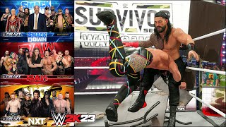 WWE 2K23 My GM Mode - WWE 2K23 Survivor Series WarGames Time #15