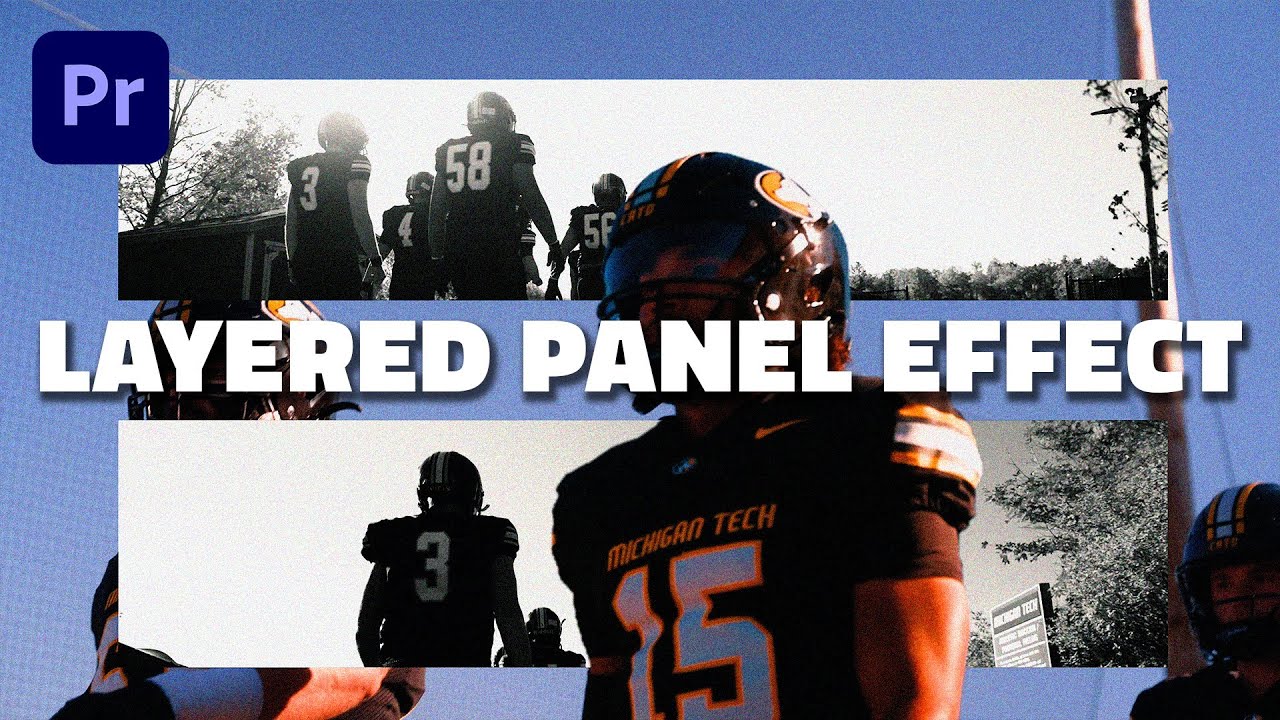 Эффект многослойной панели в Premiere Pro