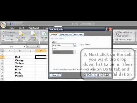 How To Add A Drop Down List