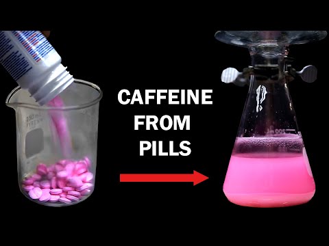 Extracting caffeine from caffeine pills