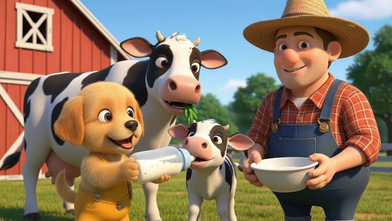 У старого Макдональда была ферма | Детская обучающая песня о животных | 3D-стишок