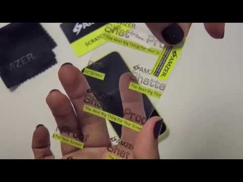 New Amzer® ShatterProof™ Screen Protector Install
