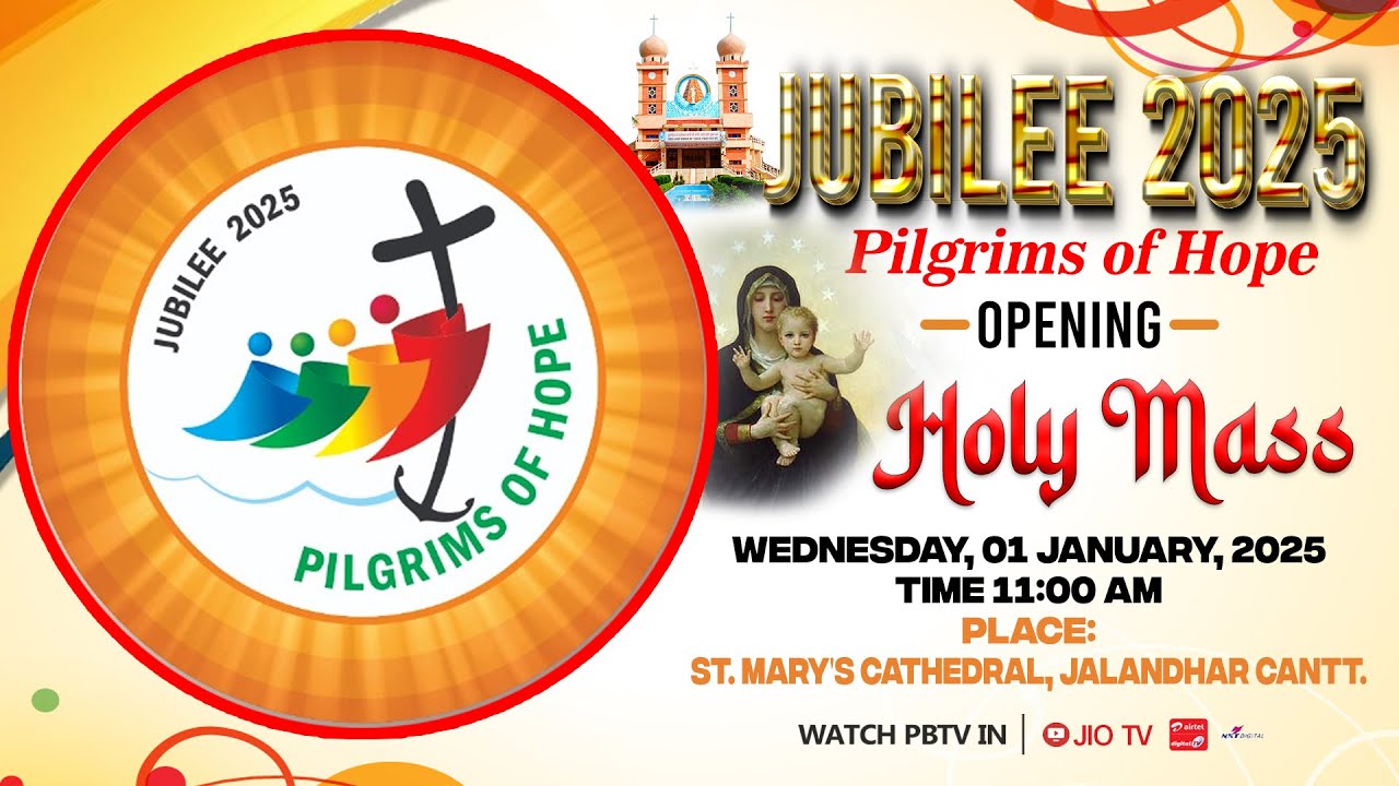 LIVE | Jubilee 2025- Pilgrims of Hope | Opening Holy Mass | 1 JAN. 2025 ...