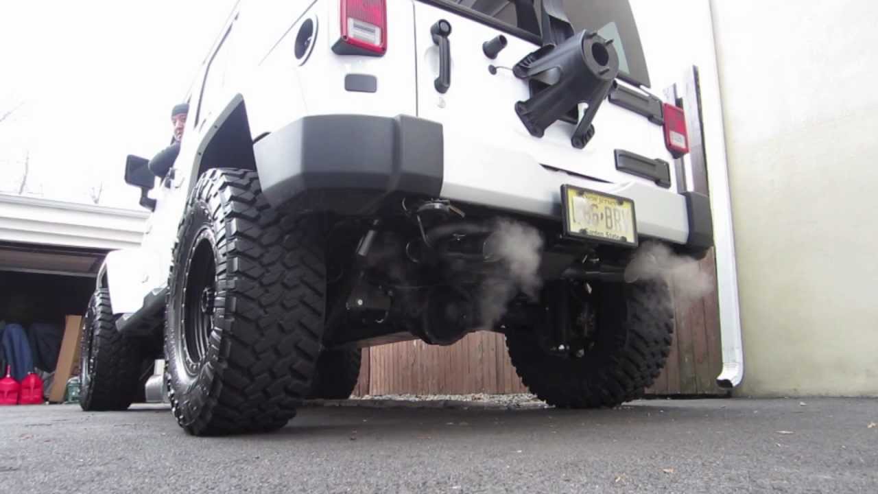 2012 Jeep JKU Gibson Exhaust YouTube