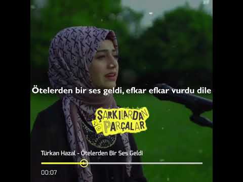 Ötelerden bir ses geldi,efkar efkar vurdu dile