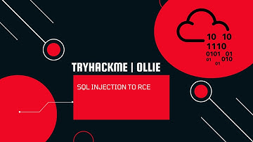 TryHackMe Ollie | SQL Injection To RCE | #Ep-1