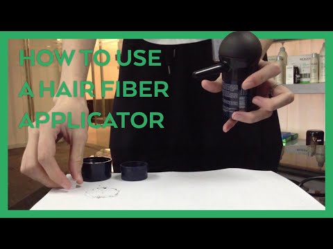 How to use a hair fiber applicator?