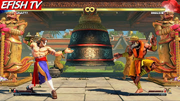 Vega vs Dhalsim (Hardest AI) - Street Fighter V
