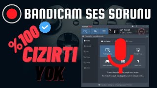 2022 Bandicam Cızırtı Sorunu %100 Çözüm Ses Ayarları