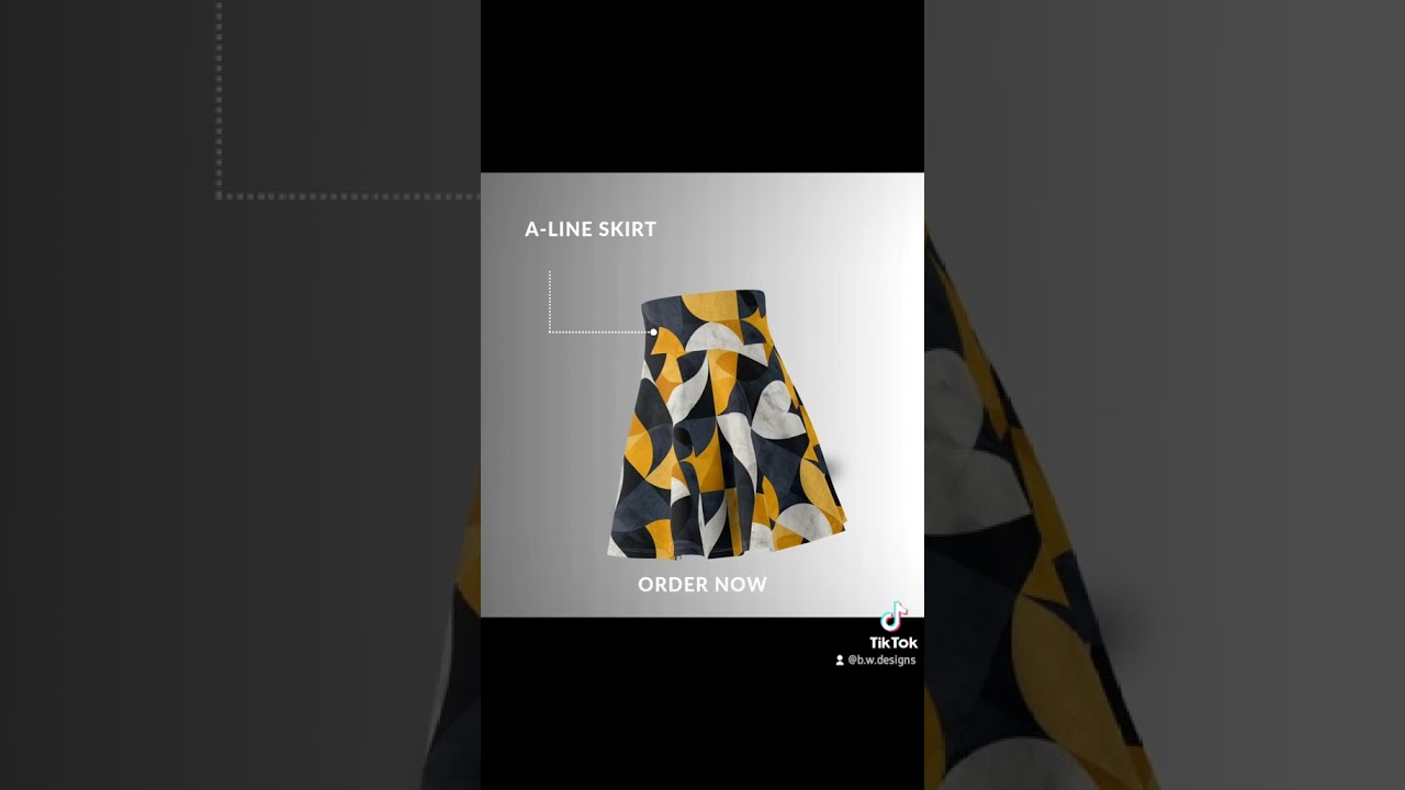 Transform Your Look with a Modern Geometric A-Line Skirt