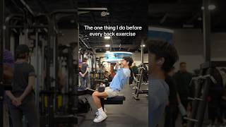 Celebrity The One Thing I Do Before Every Back Exercise Profile