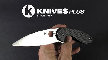 Spyderco Sliverax C228CFP Knife - Paul Alexander Design - "Walk-Around" - Knives Plus