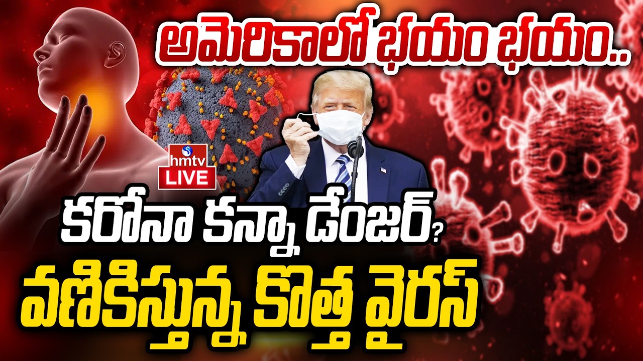 LIVE : అమెరికాను వణికిస్తున్న కొత్త వైరస్ | Virus terrorizing America | HMPV Virus Spreading | hmtv
