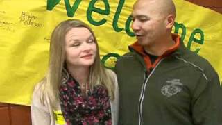 Arden Road welcomes home local Marine