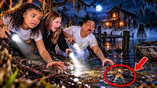 APRIL LOST HER KEY AT THE HAUNTED LAKE.. VLOGTOBER DAY 4 🎃