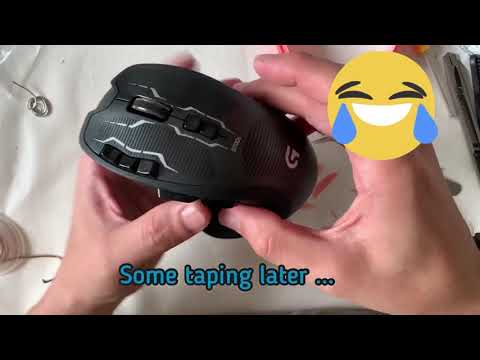 #7 Tear Down & Clean Logitech G700s Wireless Gaming Mouse (fix double clicking)