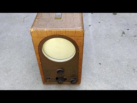 1950 Teletone TV208 7JP4 Portable TV Resurrection Soooo Many Bad Parts