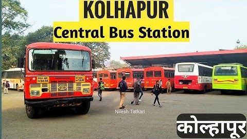 Various Buses in Kolhapur Bus Depot | Kolhapur CBS | MSRTC Buses Maharashtra