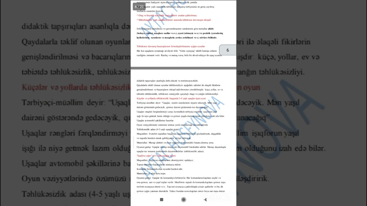 Təhlükəsizlik,ilkin yardımın əsasları .Bağça