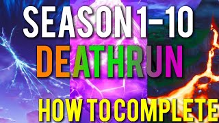 New Map! How to complete season 1-10 deathrun by Hazza5238 (All levels) walk-though, with code!