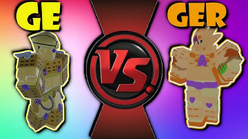 Gold Experience VS Gold Experience Requiem [YBA GE VS GER]