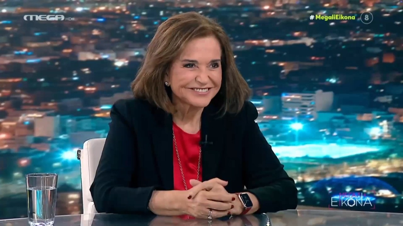 Ντόρα Μπακογιάννη και Ευάγγελος Βενιζέλος, στο Mega στη «Μεγάλη Εικόνα» με τη Νίκη Λυμπεράκη