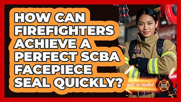 How Can Firefighters Achieve A Perfect SCBA Facepiece Seal Quickly? - Inside the Firehouse