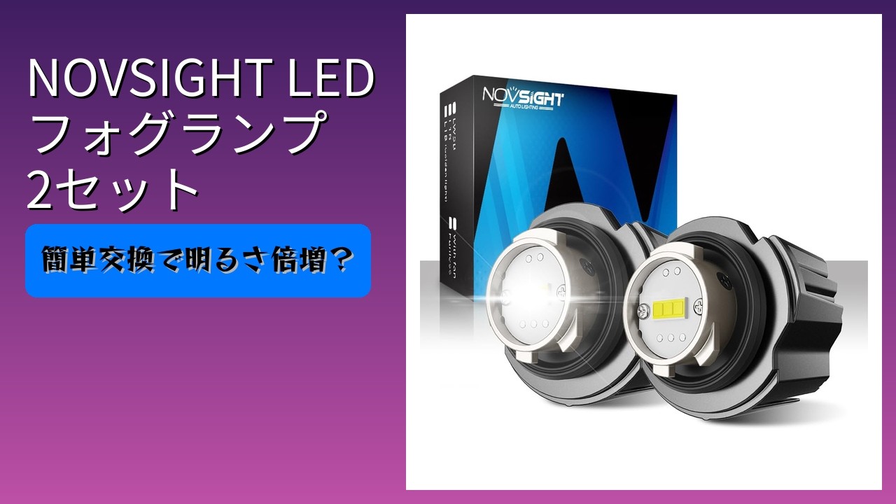 レビュー (2026): NOVSIGHT LED フォグランプ 2セット。まとめ - YouTube