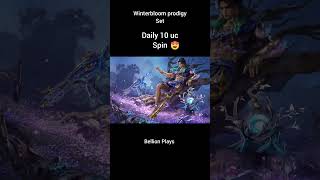 Winterbloom prodigy set| daily 10uc spin| bgmi new update #bgmi #viral #trending #pubg #shorts
