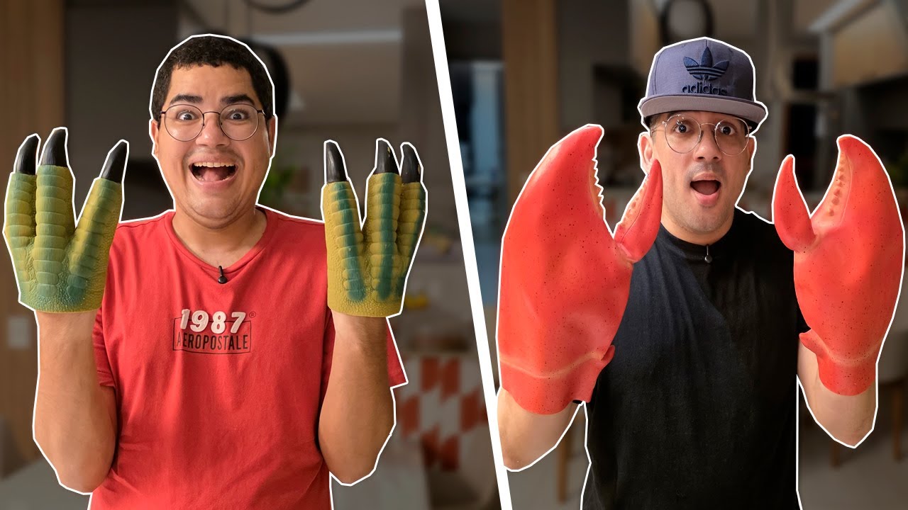 PASSAMOS 24 HORAS USANDO GARRAS DE ANIMAIS! (impossível?)